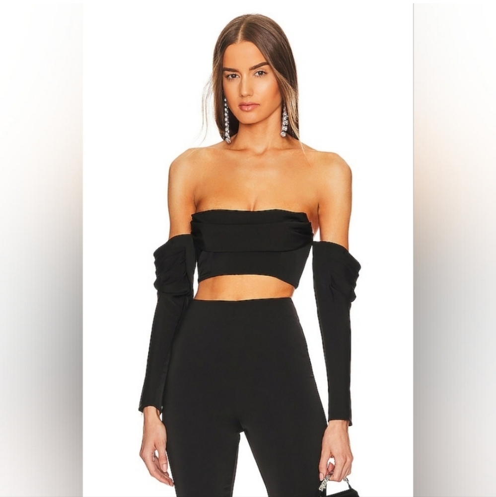 Michael Costello x Revolve Kanna Top in Black